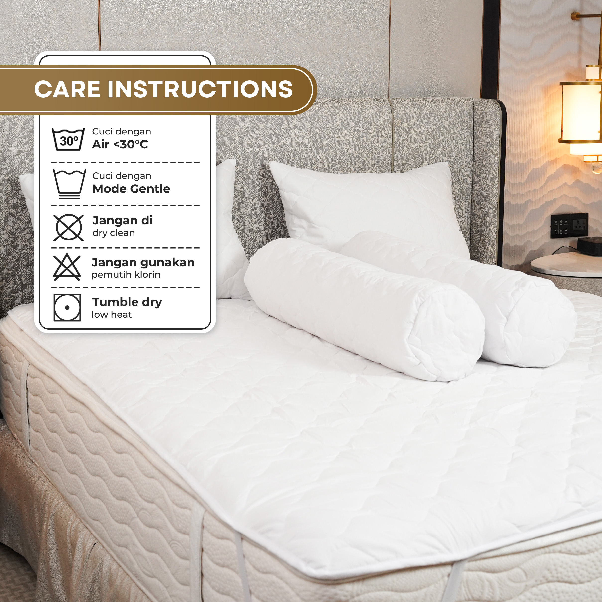 Pelindung Kasur Hotel / Luxury Hotel Mattress Protector  7